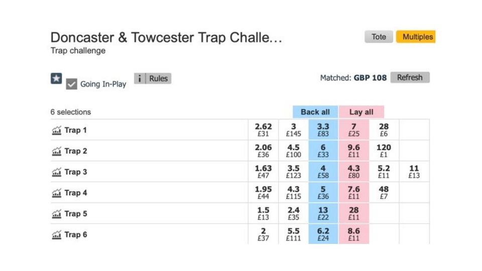 trap challenge betting